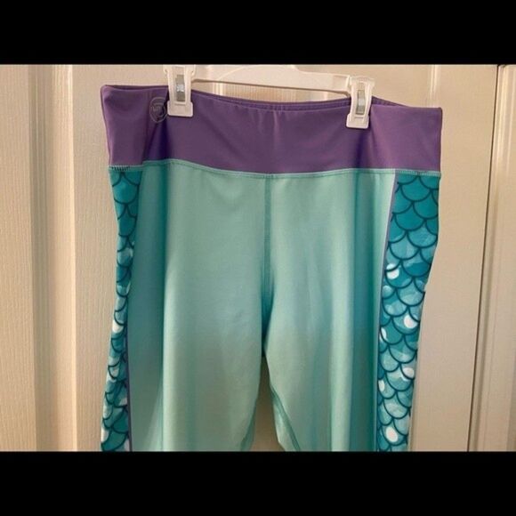 Run Disney runDisney Ariel The Little Mermaid Athletic Leggings Women's Size XL - Picture 2 of 12